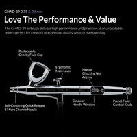 Gaahleri GHAD-39 dual action airbrush components and features overview
