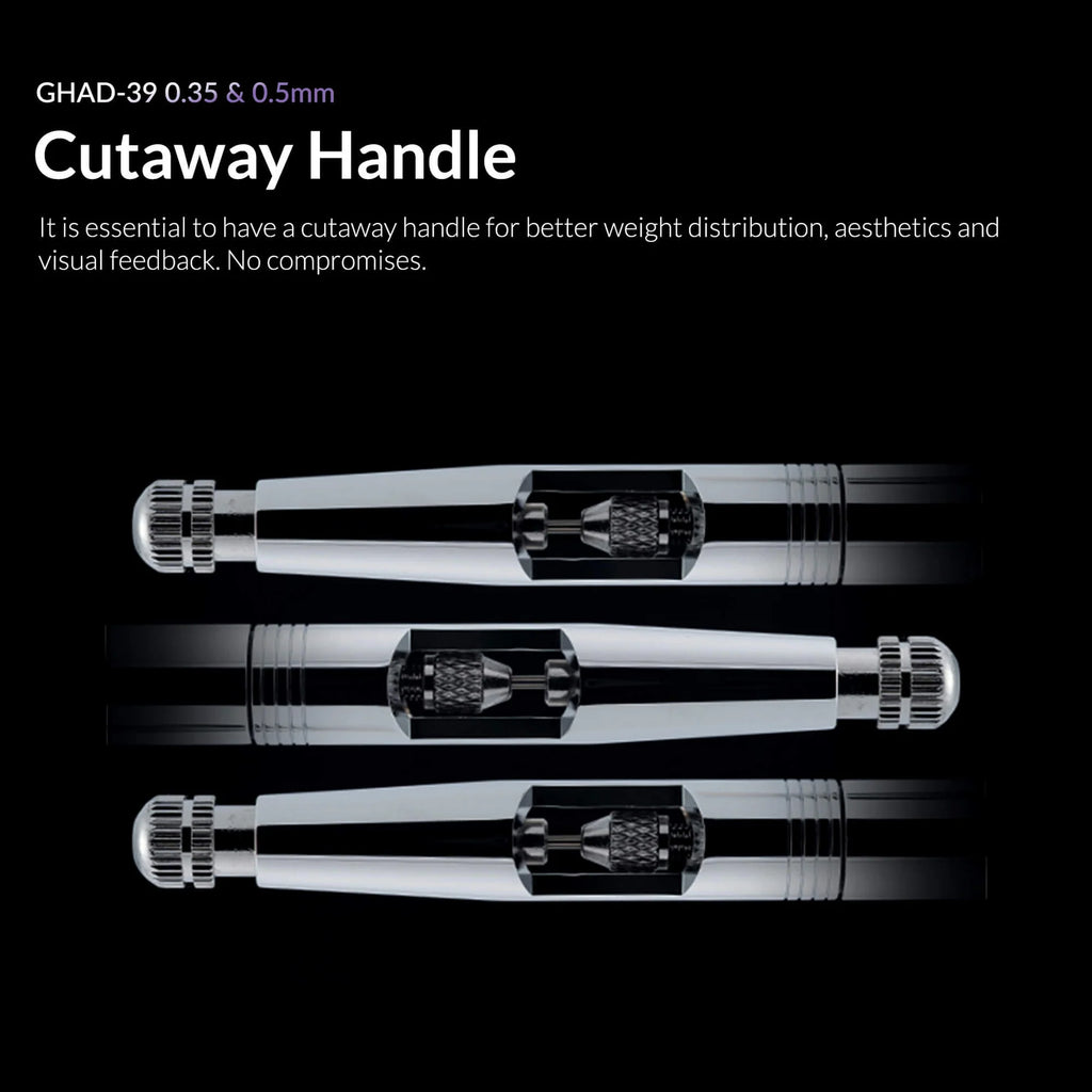 Gaahleri GHAD-39 airbrush cutaway handle design for easy needle access