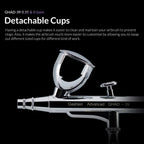 Gaahleri GHAD-39 detachable gravity paint cups for airbrush customization