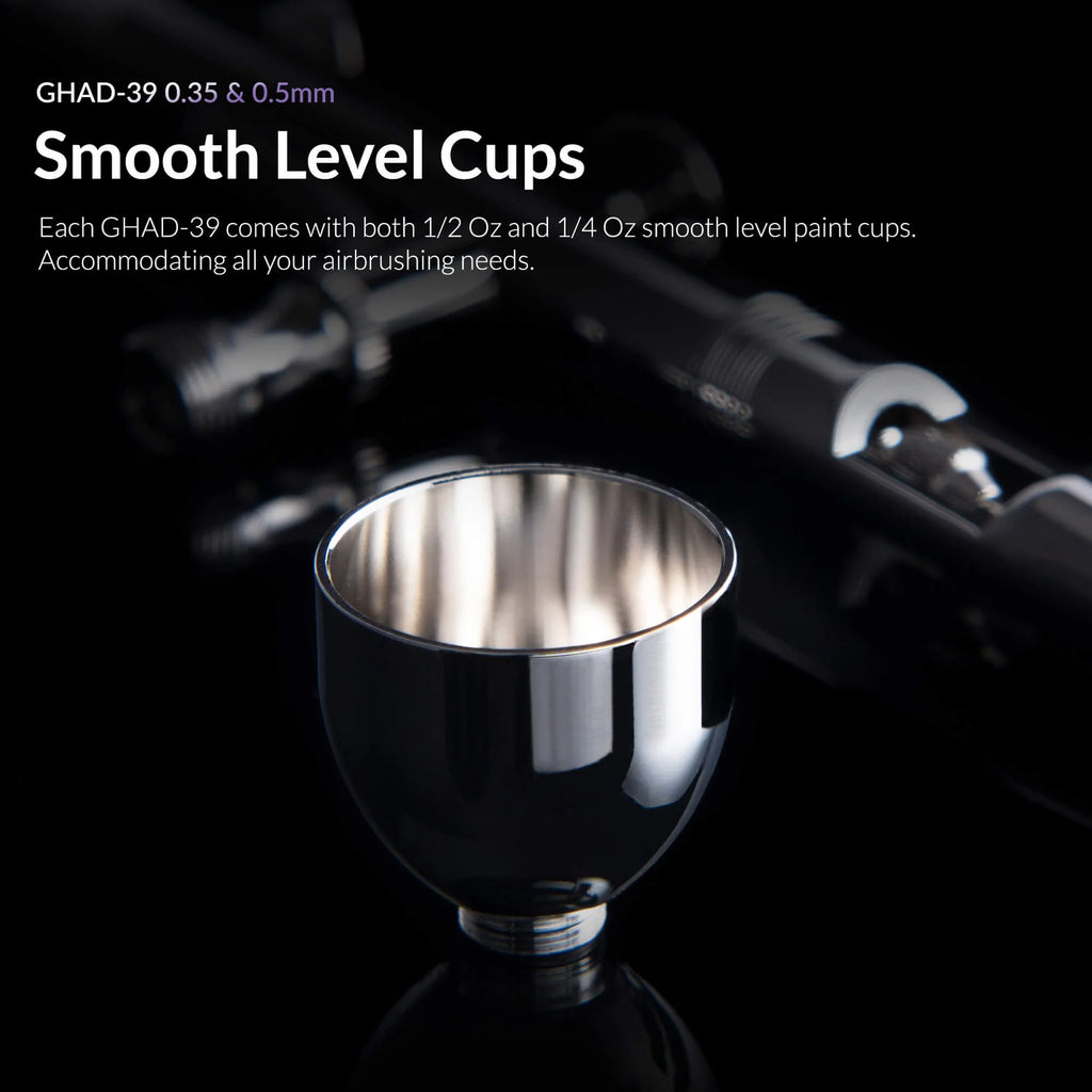Gaahleri GHAD-39 smooth level gravity paint cup for airbrush painting
