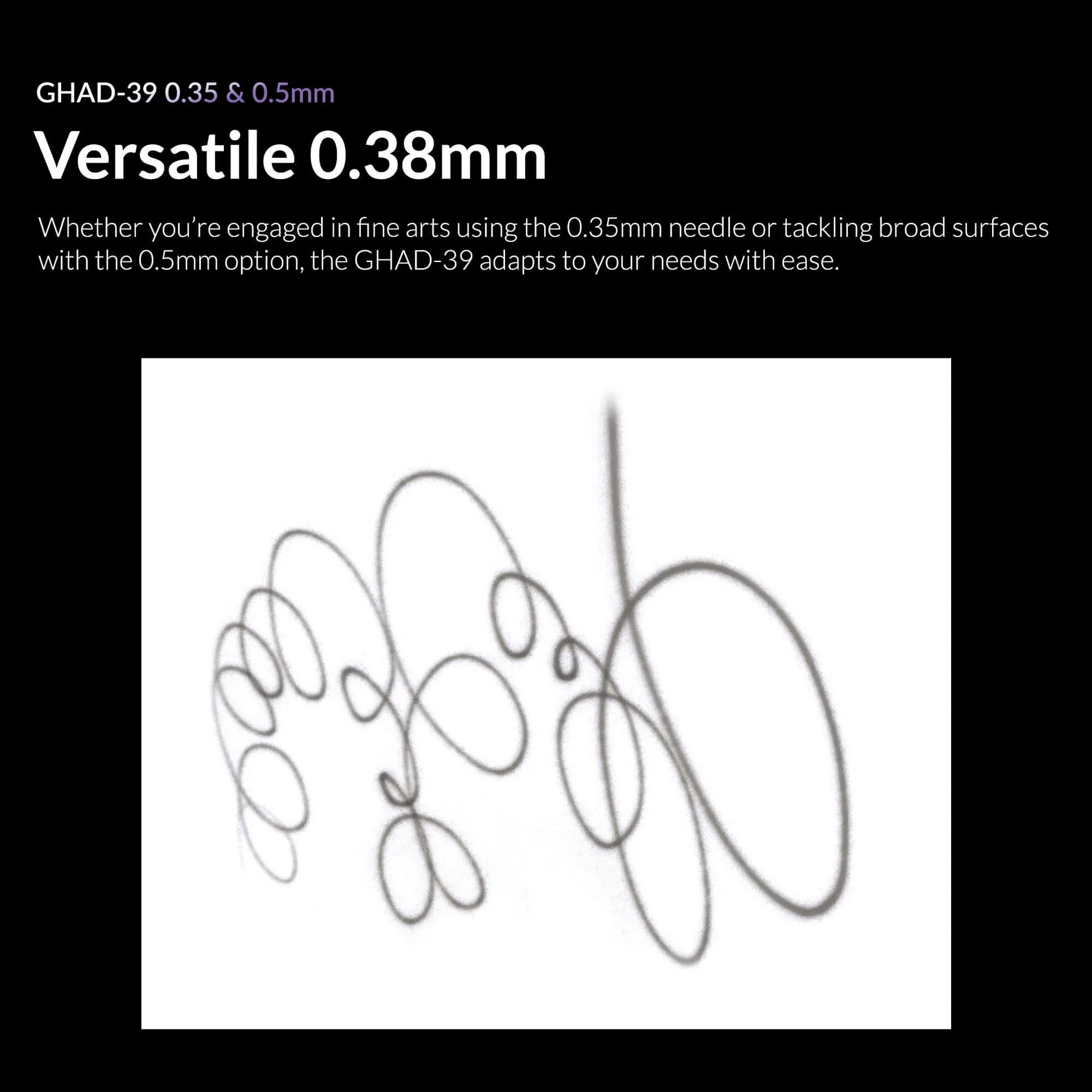 Gaahleri GHAD-39 versatile spray pattern for detail and wide airbrushing