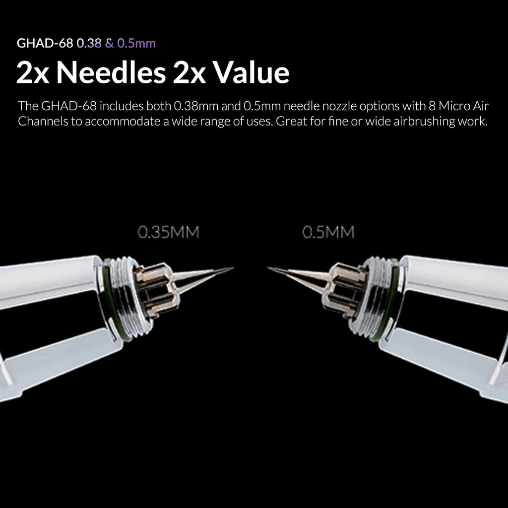 Gaahleri GHAD-68 airbrush needles 0.38mm and 0.5mm