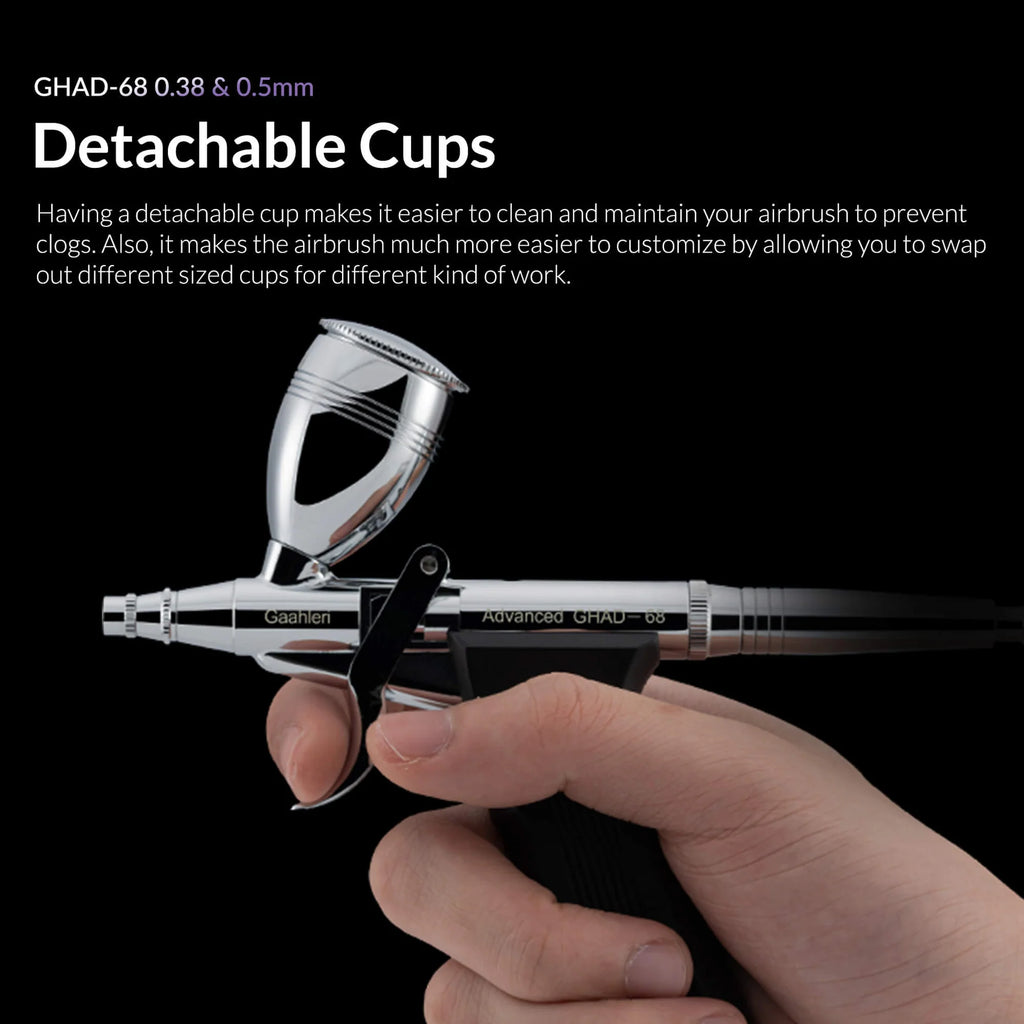 Gaahleri GHAD-68 airbrush detachable gravity paint cup