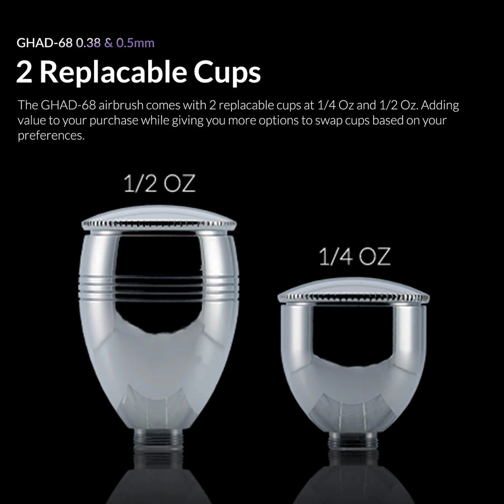 Gaahleri GHAD-68 replaceable airbrush paint cups
