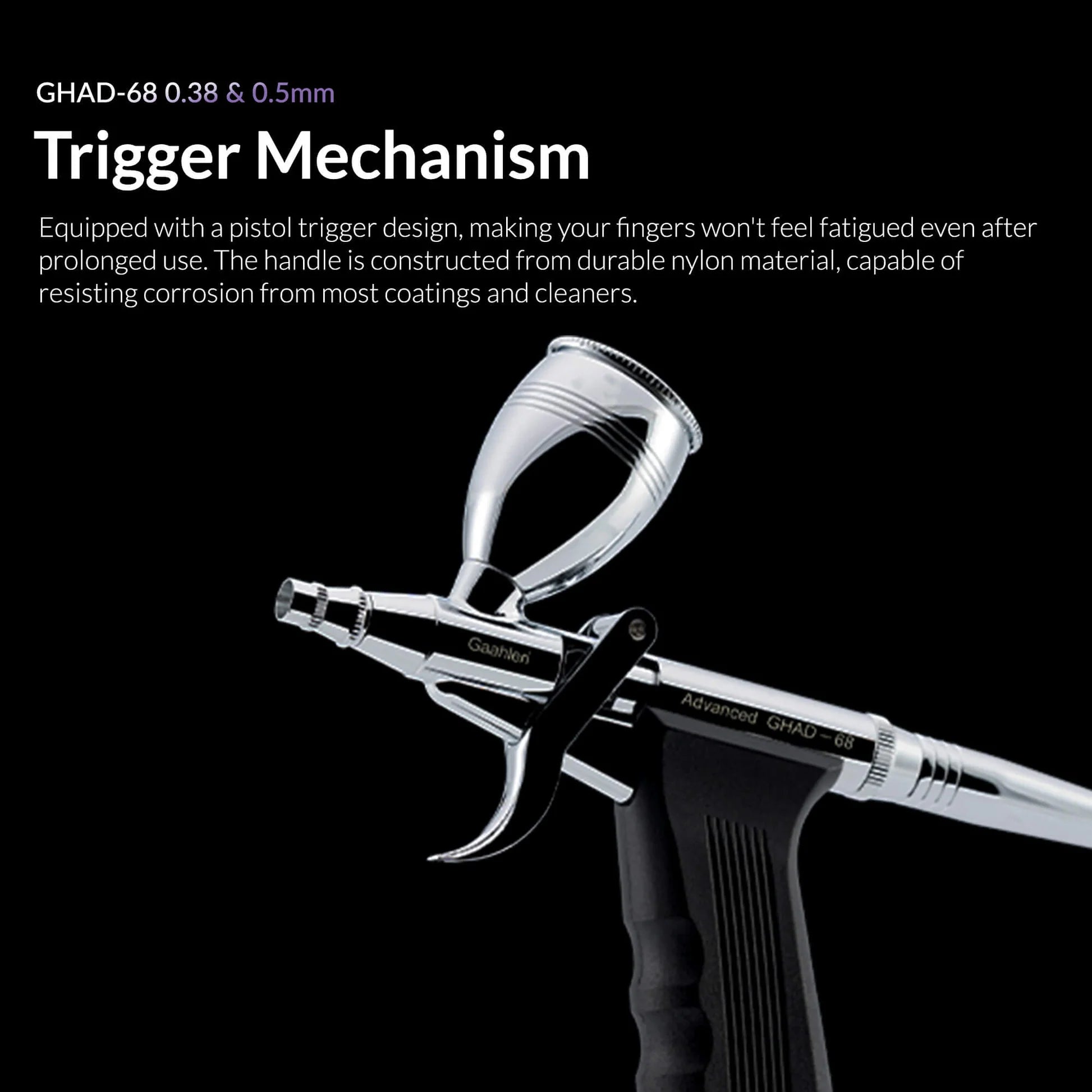 Gaahleri GHAD-68 trigger airbrush pistol grip mechanism