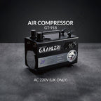 Gaahleri GT-918 Dual Drive compressor UK version studio shot on dark textured surface