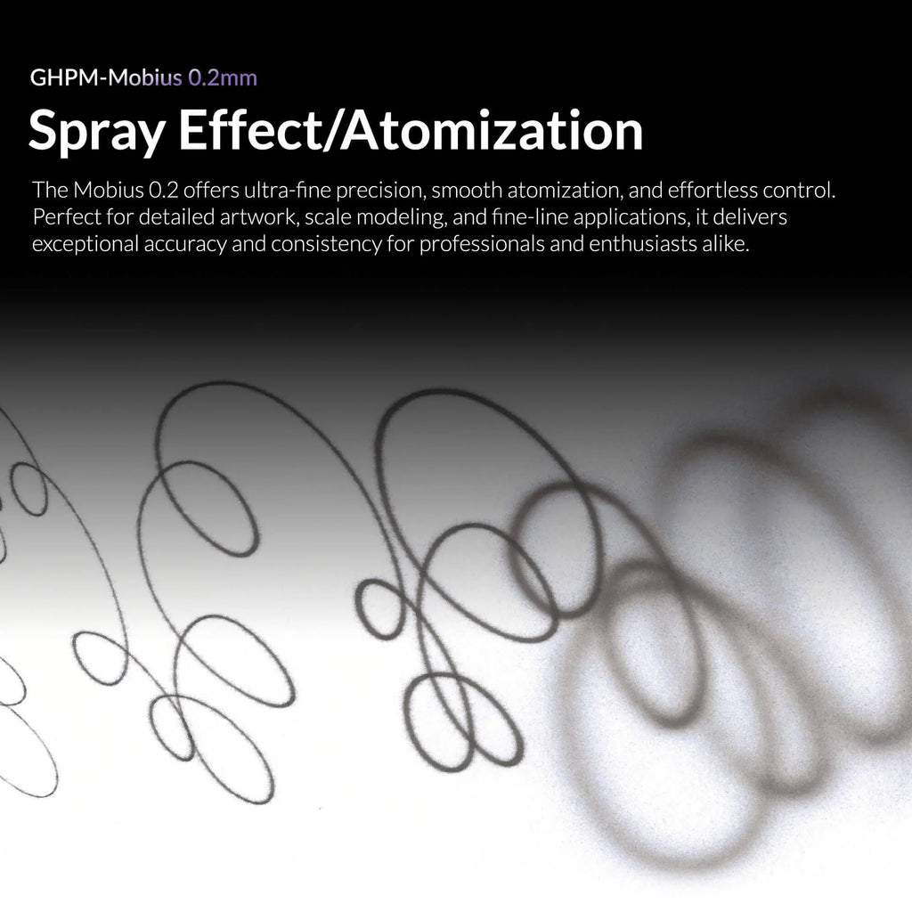 Gaahleri Mobius 0.2mm airbrush ultra fine atomization for detailed artwork