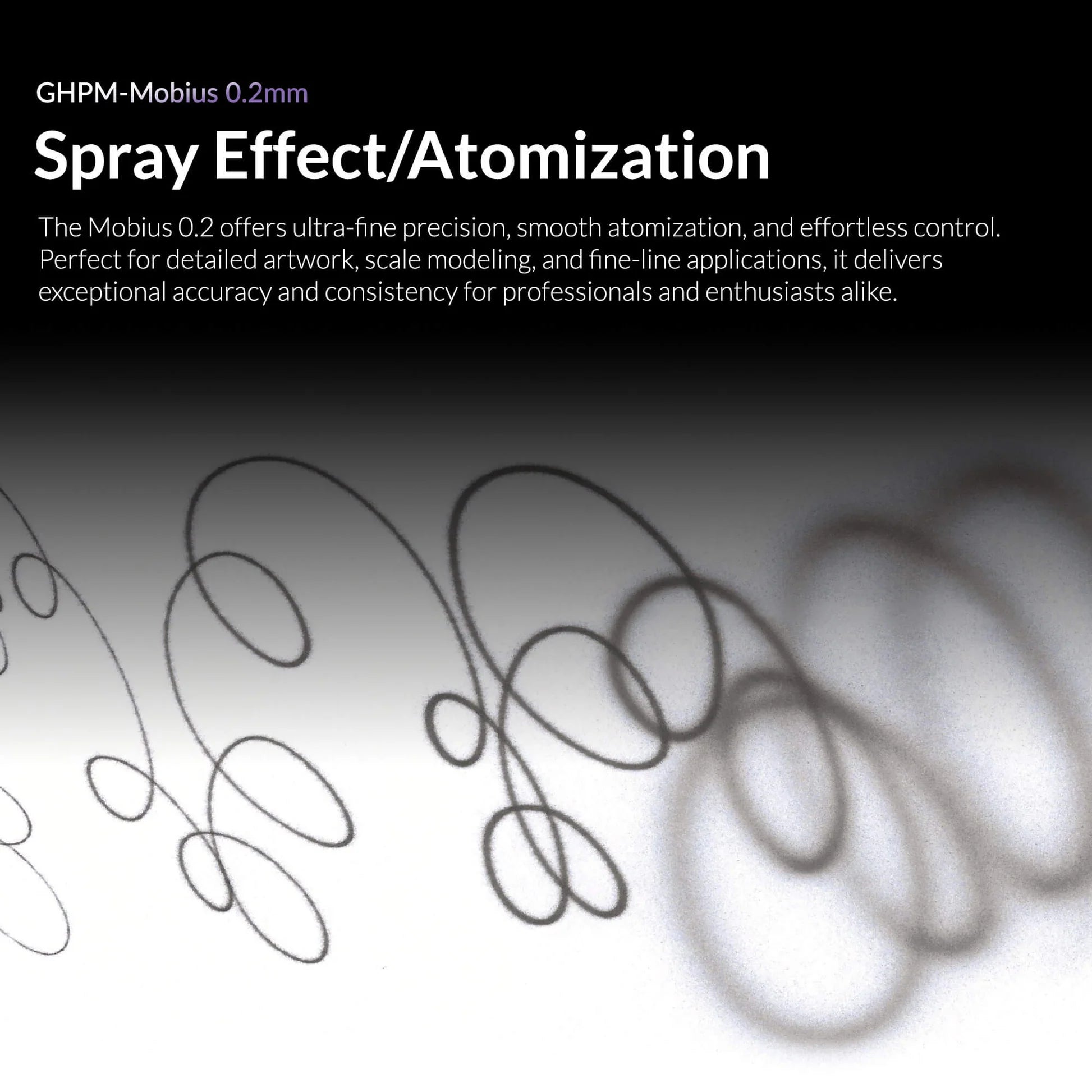 Gaahleri Mobius 0.2mm airbrush ultra fine atomization for detailed artwork