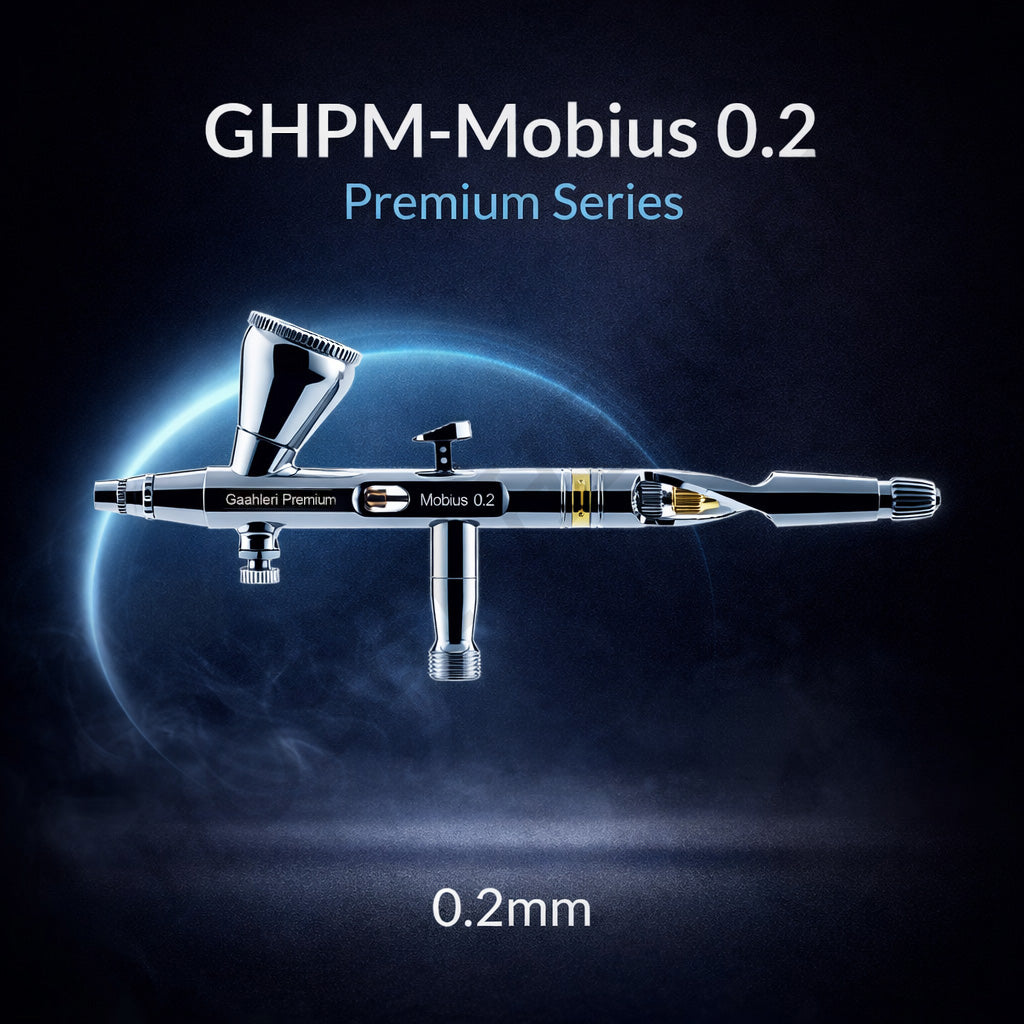 Gaahleri Mobius 0.2mm premium dual action airbrush for precision detail painting