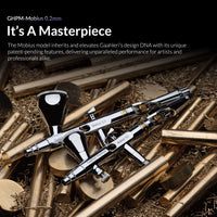 Gaahleri Mobius 0.2mm premium dual action airbrush for precision detail painting
