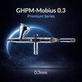 Gaahleri Mobius 0.3mm premium dual action airbrush for model painting