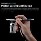 Gaahleri Mobius SP ergonomic airbrush weight distribution