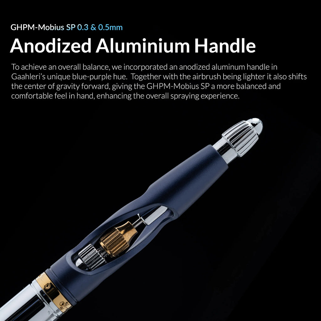 Gaahleri Mobius SP anodized aluminium airbrush handle