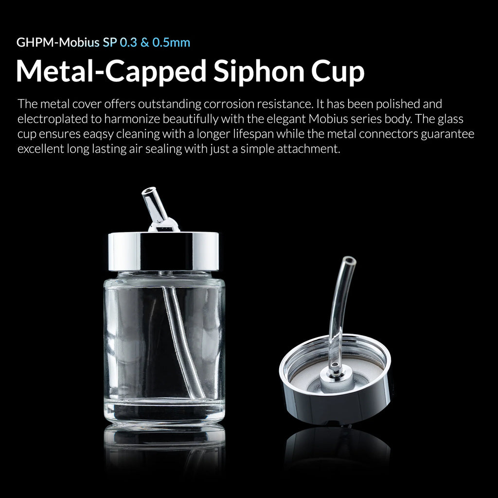Gaahleri Mobius SP metal capped siphon paint cup
