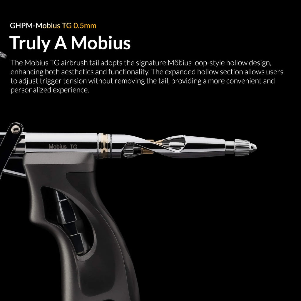 Gaahleri Mobius TG airbrush Mobius loop tail design detail