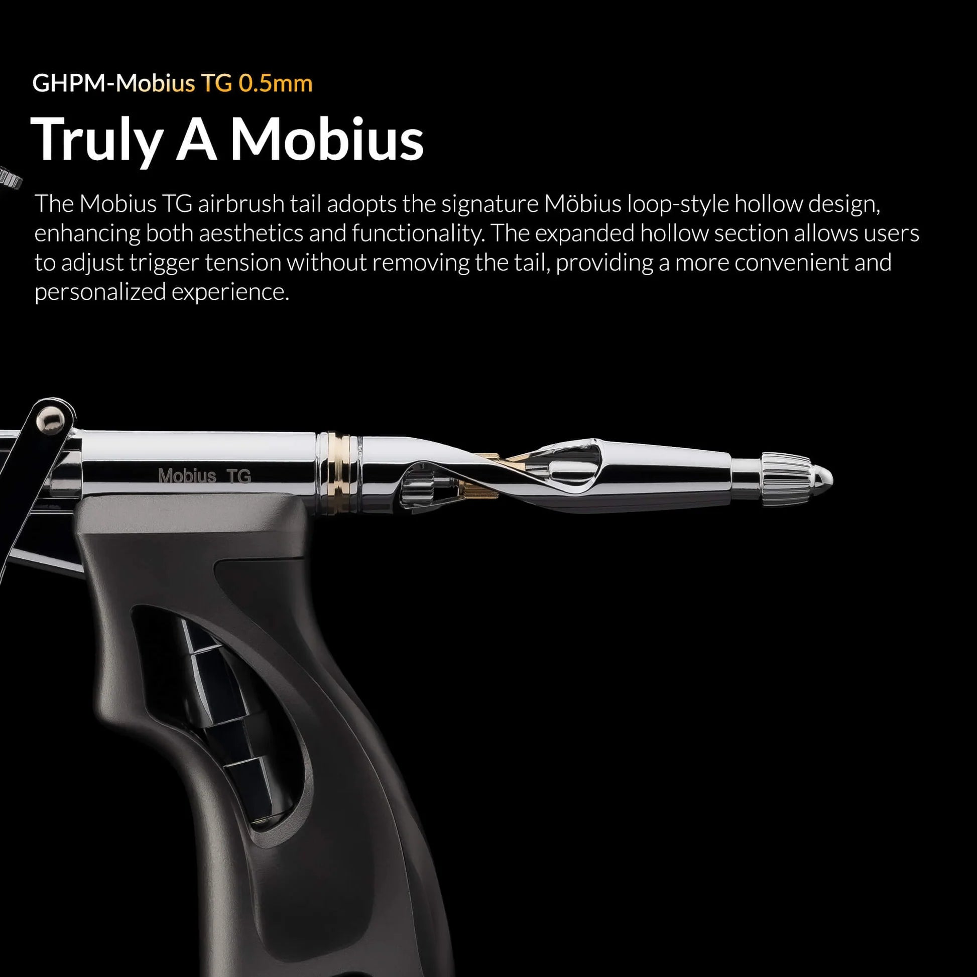 Gaahleri Mobius TG airbrush Mobius loop tail design detail