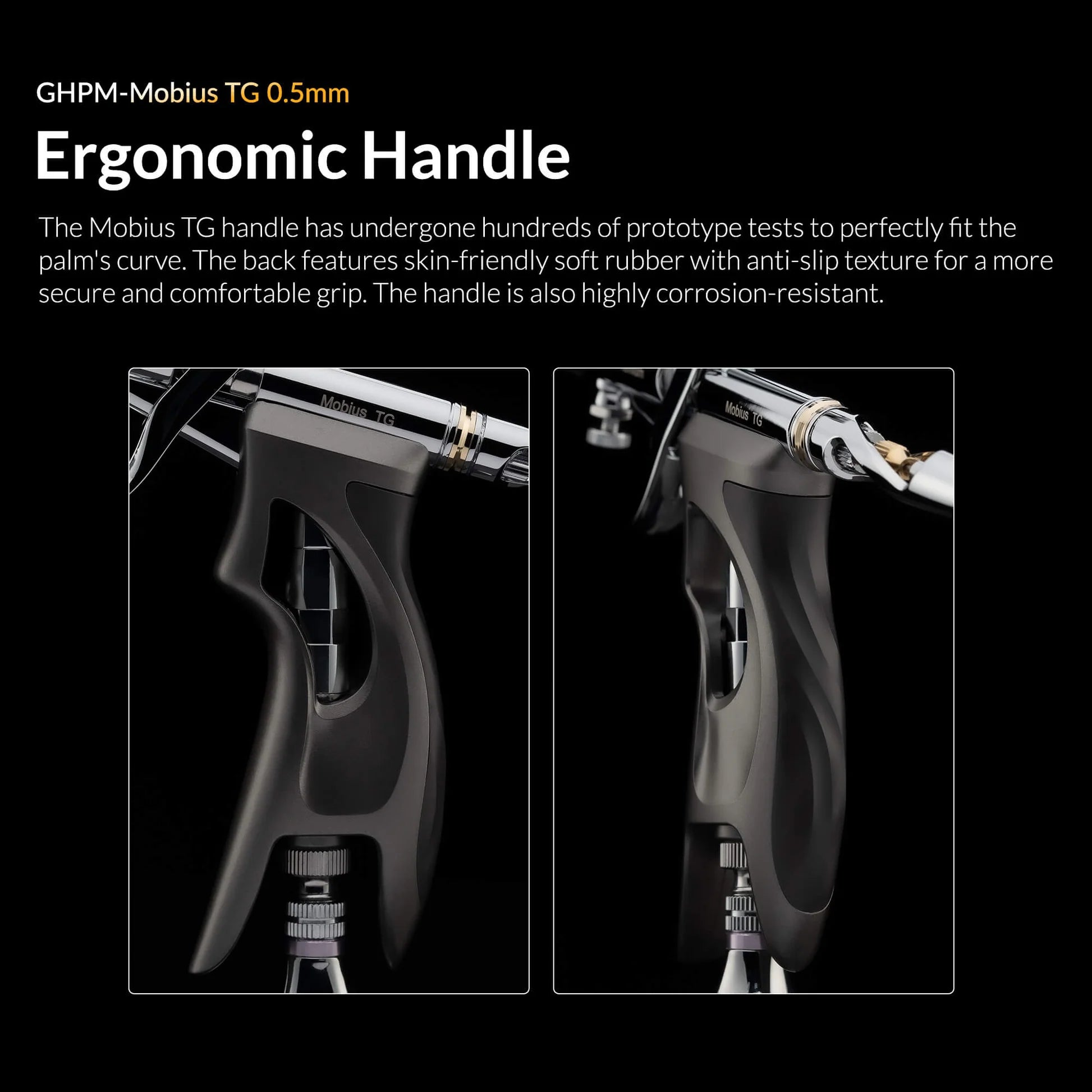Gaahleri Mobius TG trigger airbrush ergonomic handle design