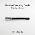 Gaahleri needle chucking guide for Mobius TG showing hex-profile body with thread and spring seat - Hobby Heaven