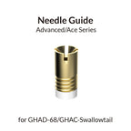 Gaahleri needle guide packing for GHAD-68 Swallowtail showing slotted brass guide and white seal
