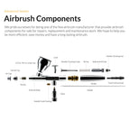 Gaahleri Seeker airbrush parts and components diagram