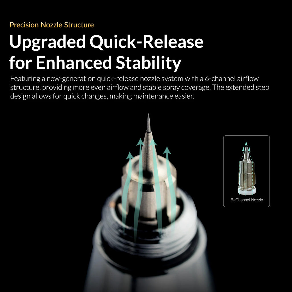 Gaahleri Seeker airbrush quick release precision nozzle