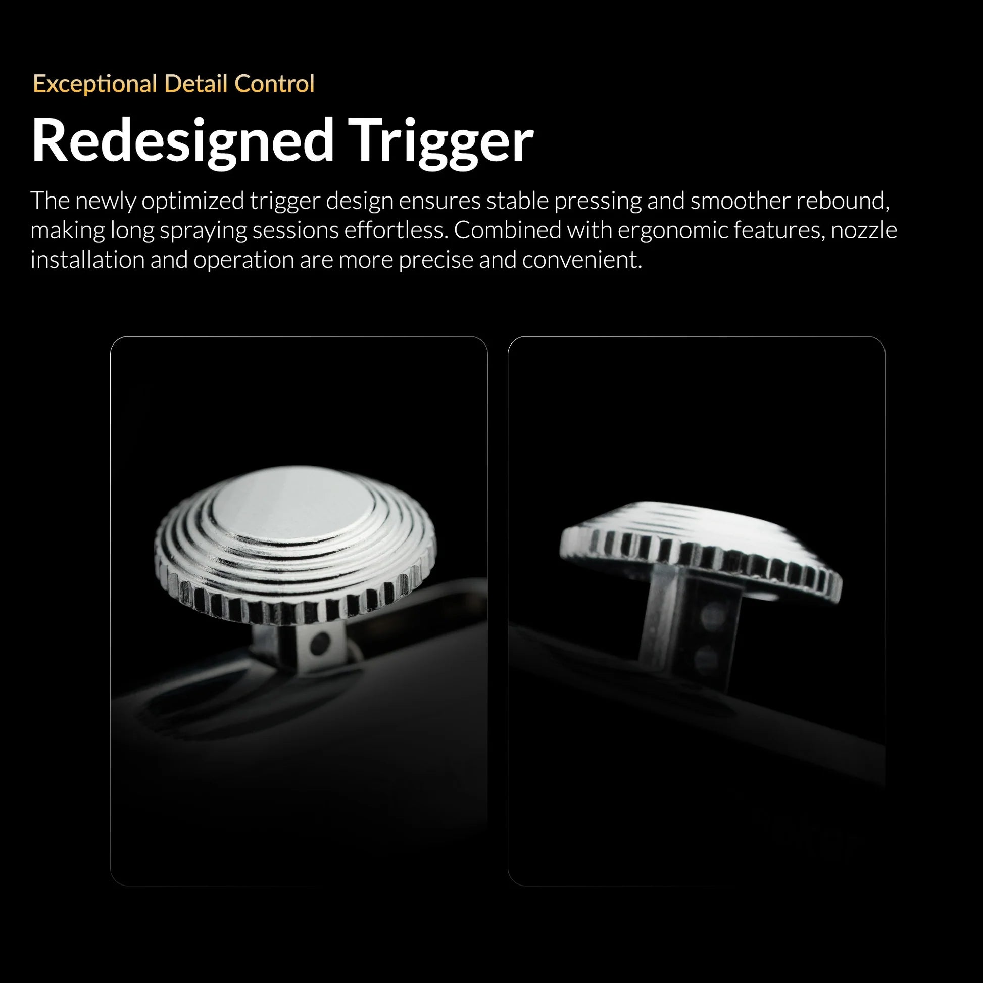 Gaahleri Seeker airbrush redesigned trigger control