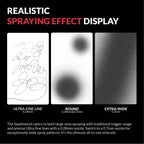 Gaahleri Swallowtail Studio G airbrush spray pattern 0.28 0.5 0.7