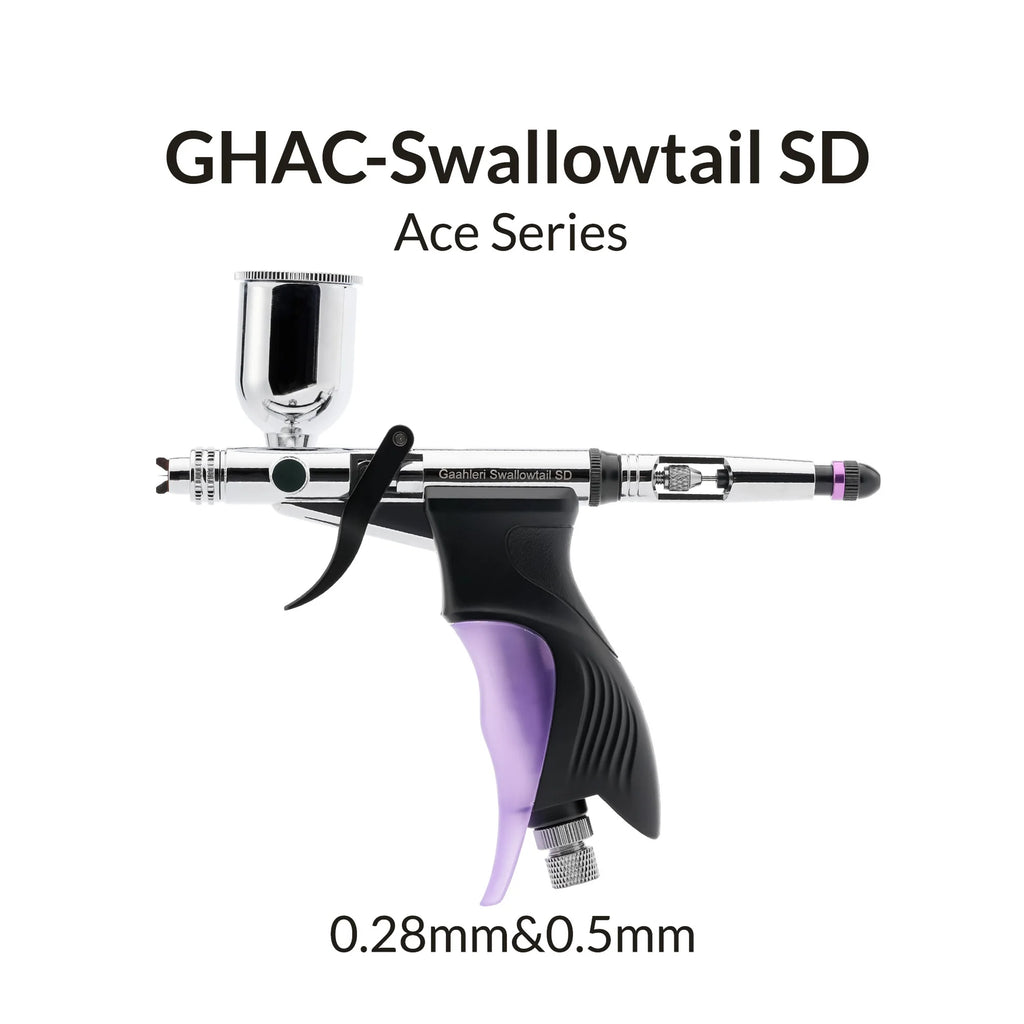 Gaahleri Swallowtail SD side feed airbrush 0.28mm 0.5mm Ace Series