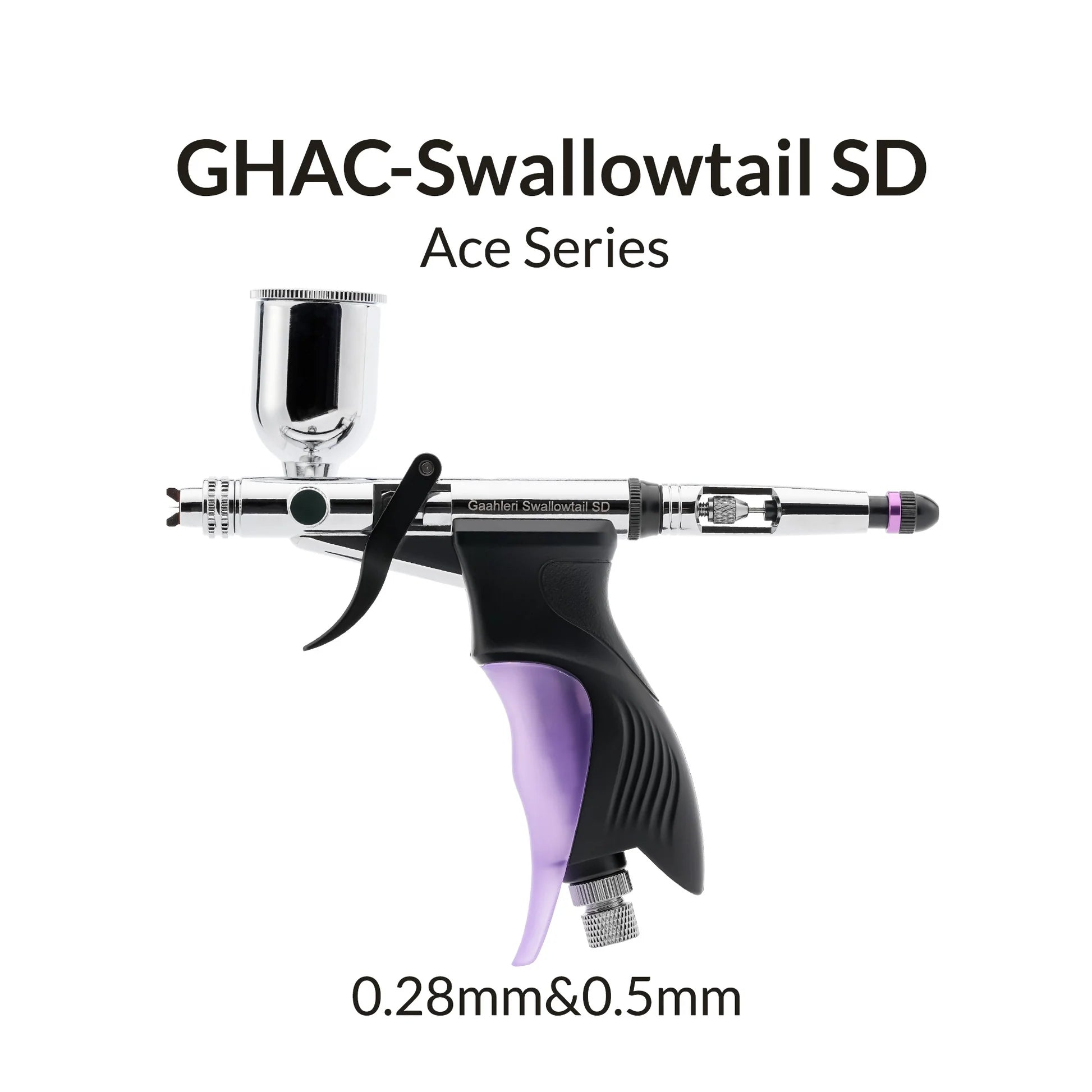 Gaahleri Swallowtail SD side feed airbrush 0.28mm 0.5mm Ace Series
