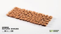 Gamers Grass Autumn Shrubs sheet with 75 tufts in different shapes and sizes for scale modeling
