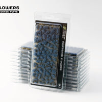 Gamers Grass Bluebeard Flowers Tufts – 6mm self-adhesive grass tufts pack, 75x for miniature bases and dioramas