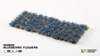 Gamers Grass Bluebeard Flowers Tufts sheet – pre-painted 6mm flower tufts for wargaming bases and model scenery