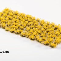 Gamers Grass Broom Flowers Tufts sheet – pre-painted 6mm flower tufts for scale models, miniatures and dioramas