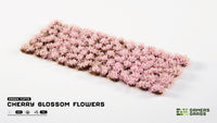 Gamers Grass Cherry Blossom Flowers tufts sheet – 75 pink tufts for hobby figures and scale models
