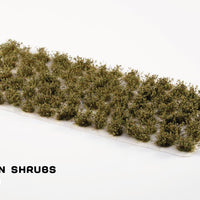 Gamers Grass Dark Green Shrubs sheet 75 tufts for miniatures and wargaming