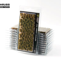 Blister pack of Gamers Grass Dry Green Shrubs 6mm tufts