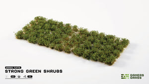 Gamers Grass Strong Green Shrubs sheet with 75 tufts 6mm