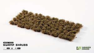 Gamers Grass Swamp Shrubs sheet with 75 tufts in swamp green colors for miniatures