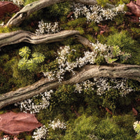Gamers Grass White Rose Flowers Tufts used on scenic diorama terrain with rocks, grass and white floral basing