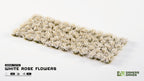 Gamers Grass White Rose Flowers Tufts sheet – pre-painted 6mm tufts for miniatures, wargaming bases and scale models