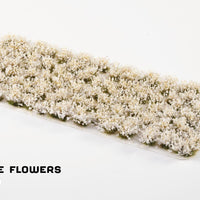 Gamers Grass White Rose Flowers Tufts sheet – pre-painted 6mm tufts for miniatures, wargaming bases and scale models