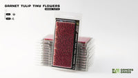 blister packaging Gamers Grass garnet tulip tiny flowers miniature tufts for scale models and dioramas
