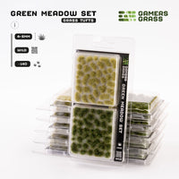 Gamers Grass Green Meadow Set packaging, showcasing diverse green vegetation imagery
