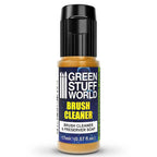 Green Stuff World brush cleaner bottle on a white background
