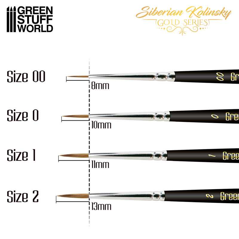 GSW Gold Series Set — Kolinsky Sable Round
