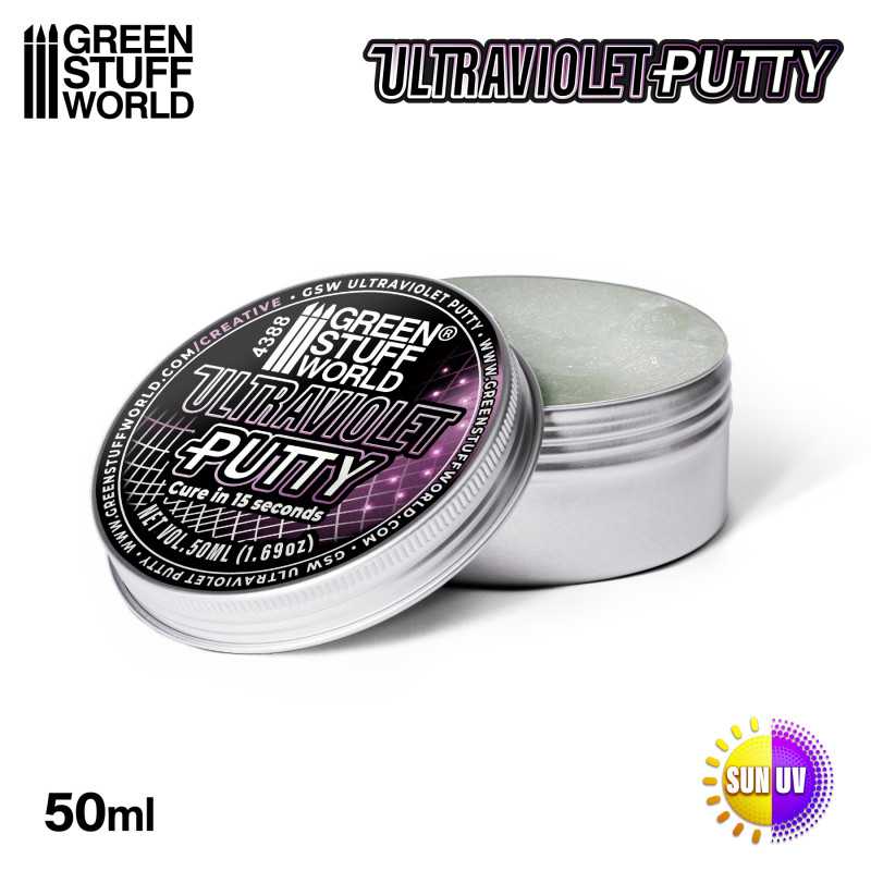 Green Stuff World UV Putty 50ml aluminium jar for fast ultraviolet curing