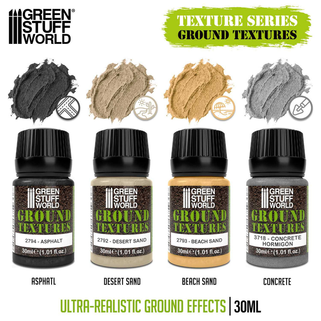 Green Stuff World Ground Textures Set – 4×30ml