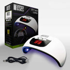 GSW UV LED Lamp shown with retail box and USB charging cable