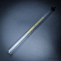 Detailed View of Removable Clear End Cap on 200mm Brush Tube
