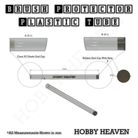 Technical Drawing with Dimensions of the 200mm Hobby Heaven Brush Tube
